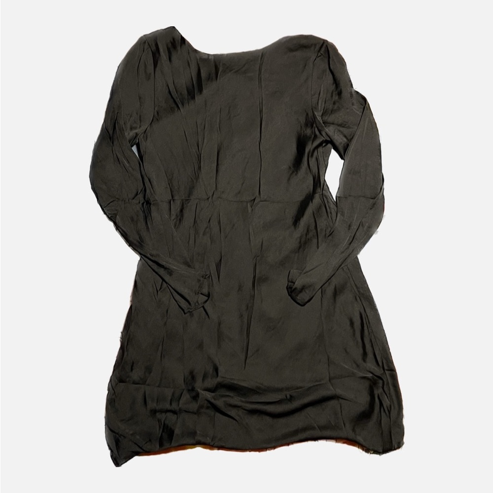 Bardot river bias dress in black